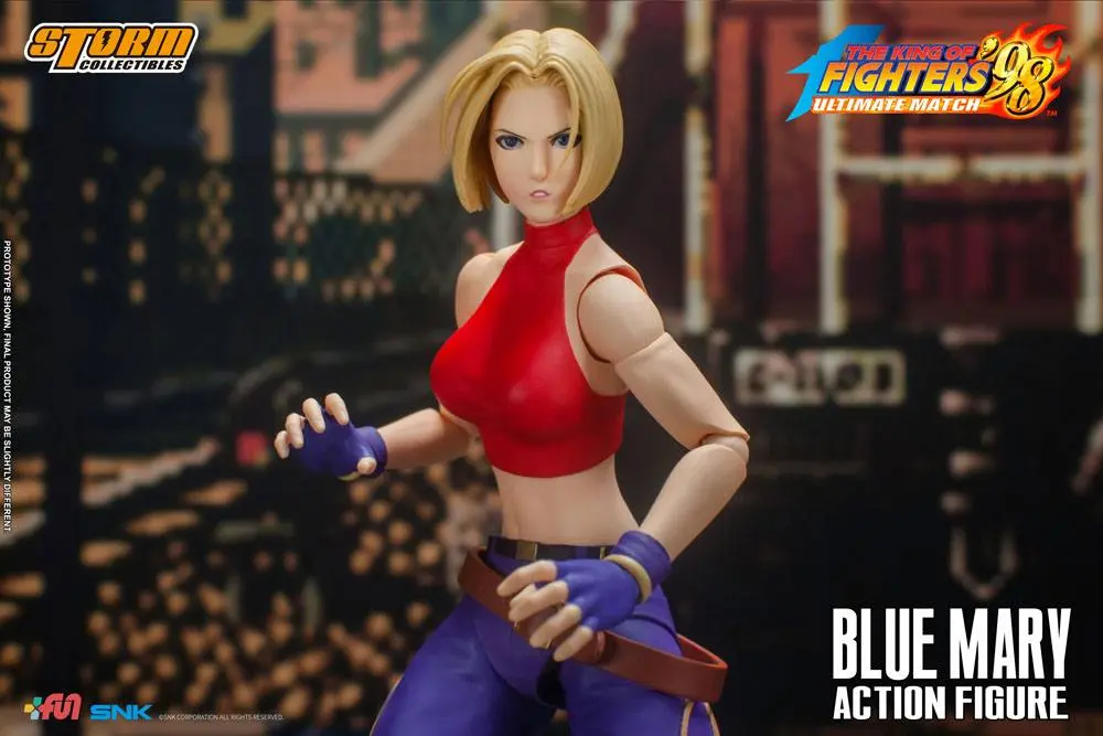 King of Fighters '98: Ultimate Match Action Figure 1/12 Blue Mary 17 cm product photo