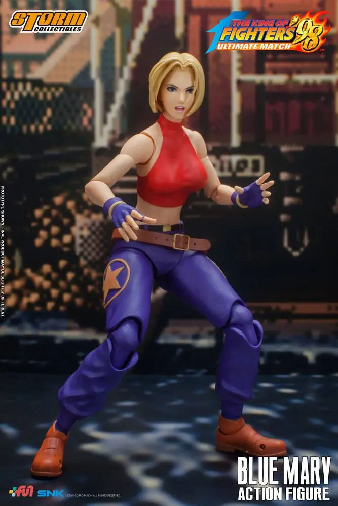 King of Fighters '98: Ultimate Match Action Figure 1/12 Blue Mary 17 cm product photo