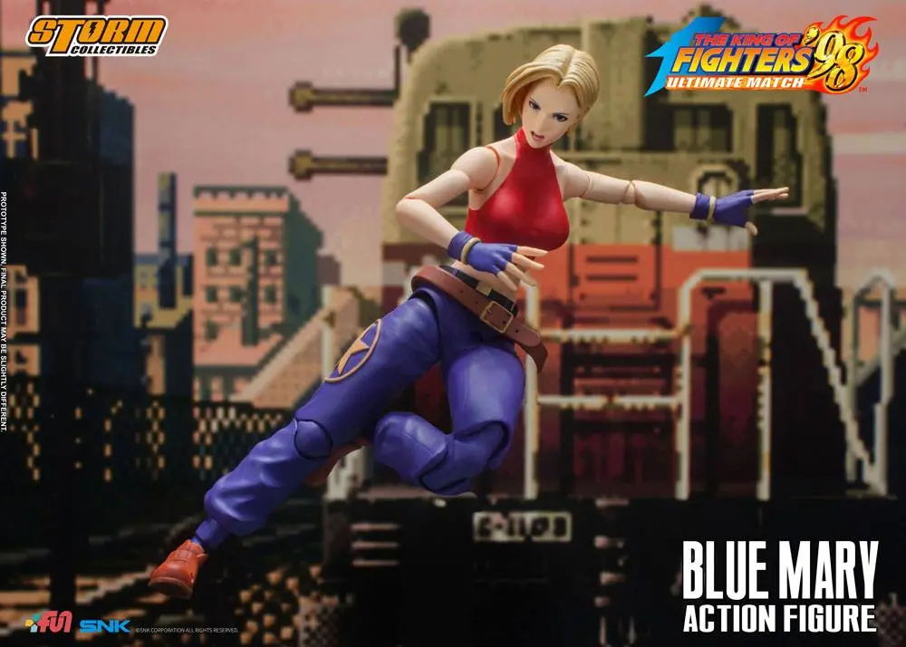 King of Fighters '98: Ultimate Match Action Figure 1/12 Blue Mary 17 cm product photo