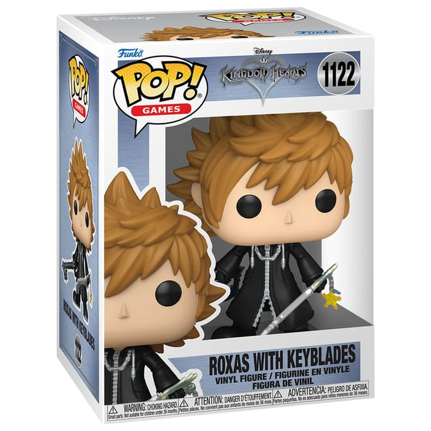 Kingdom Hearts Funko POP! Games Vinyl Figure Roxas w/Keyblades 9 cm product photo