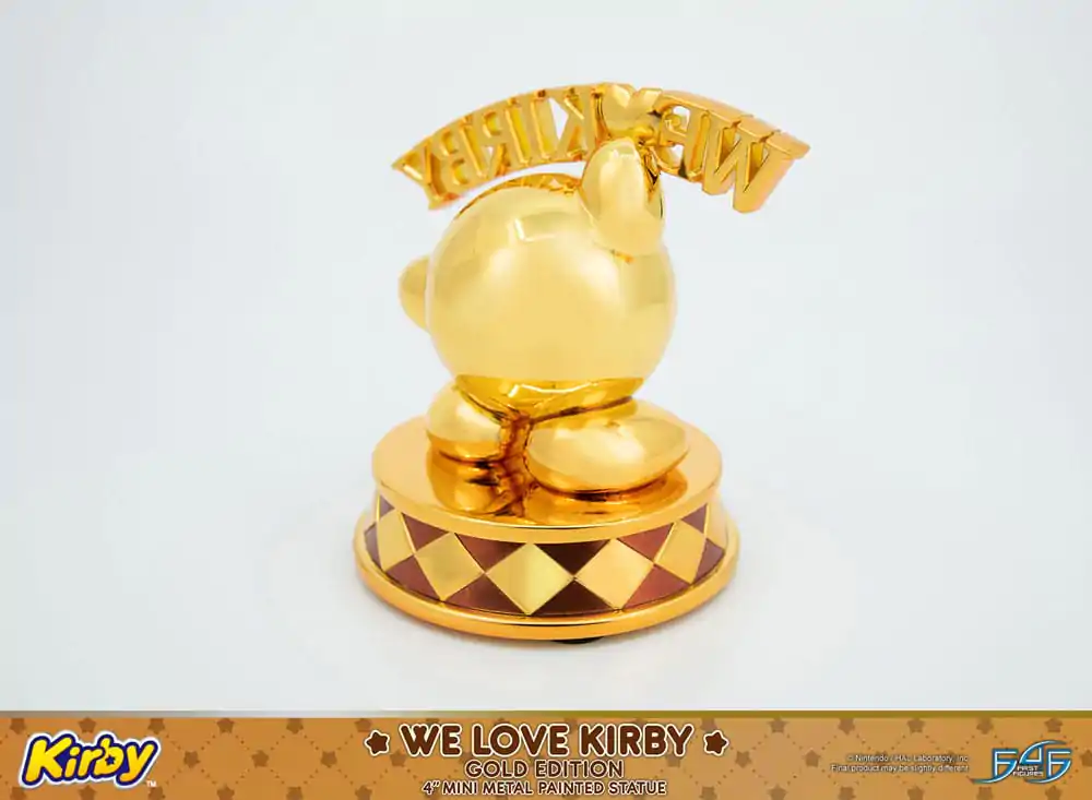 Kirby DieCast Statue We Love Kirby Gold Edition 10 cm termékfotó