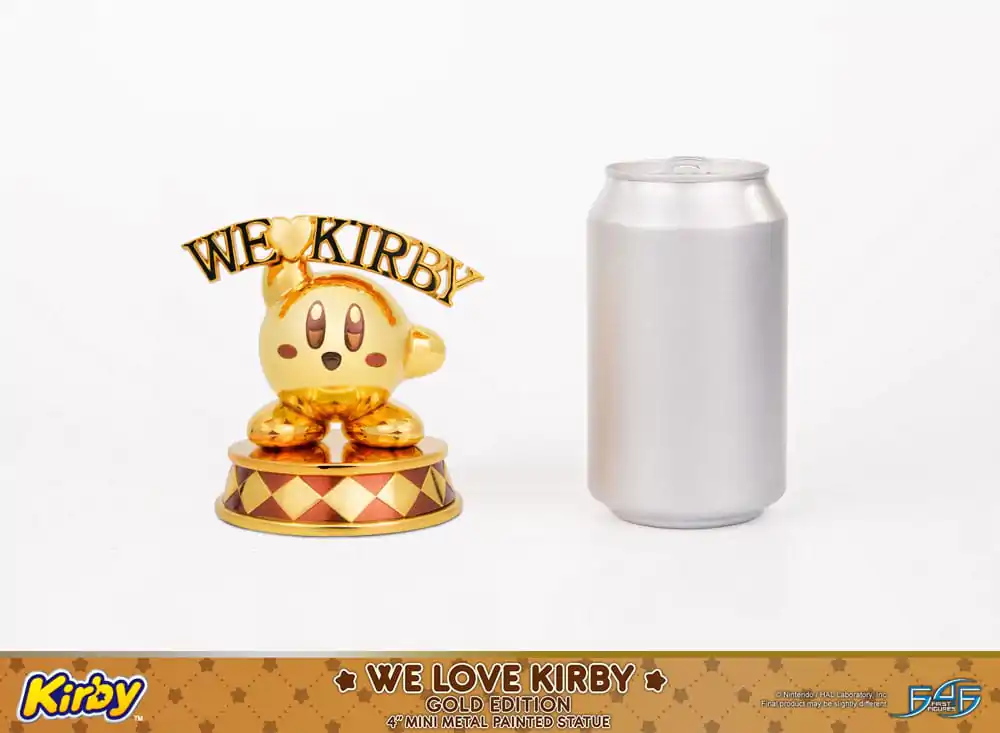 Kirby DieCast Statue We Love Kirby Gold Edition 10 cm termékfotó