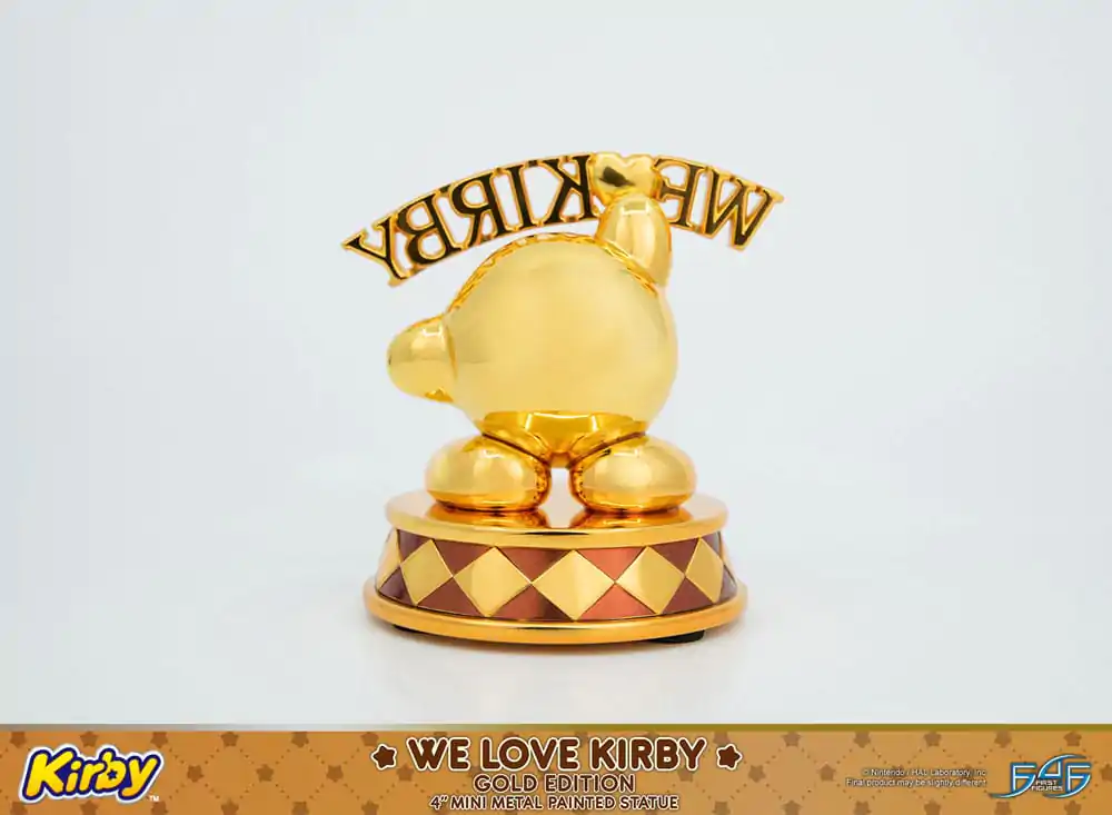 Kirby DieCast Statue We Love Kirby Gold Edition 10 cm termékfotó