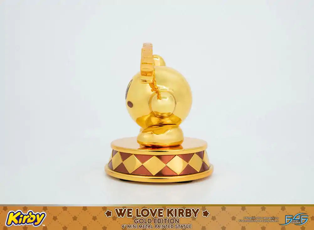 Kirby DieCast Statue We Love Kirby Gold Edition 10 cm termékfotó