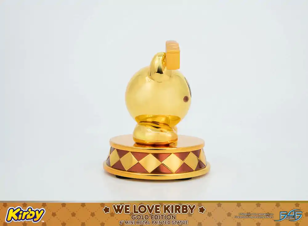 Kirby DieCast Statue We Love Kirby Gold Edition 10 cm termékfotó