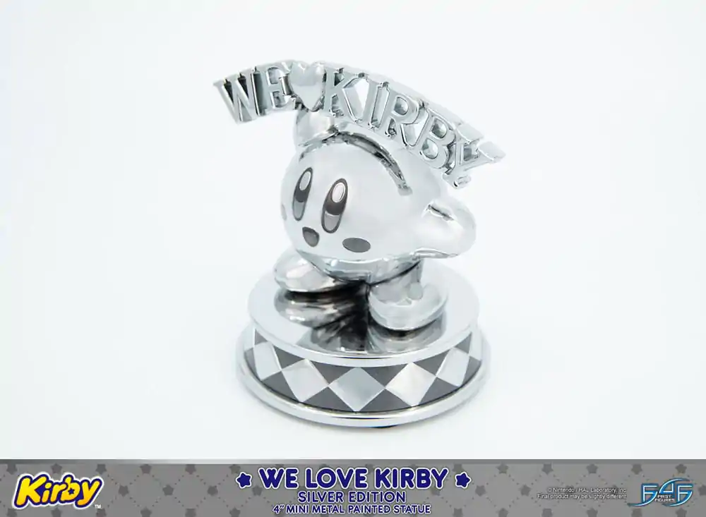 Kirby DieCast Statue We Love Kirby Silver Edition 10 cm termékfotó