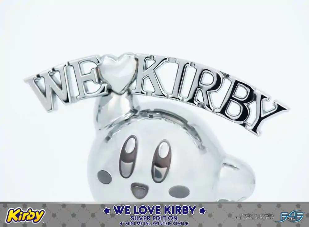 Kirby DieCast Statue We Love Kirby Silver Edition 10 cm termékfotó