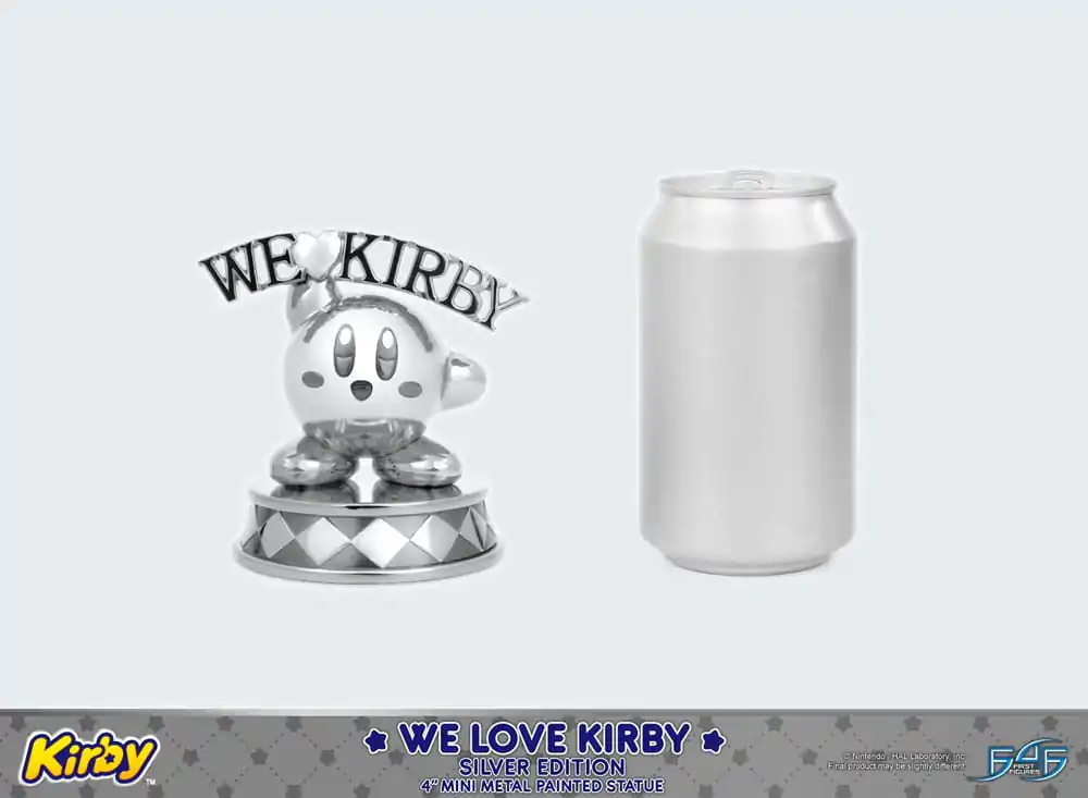 Kirby DieCast Statue We Love Kirby Silver Edition 10 cm termékfotó