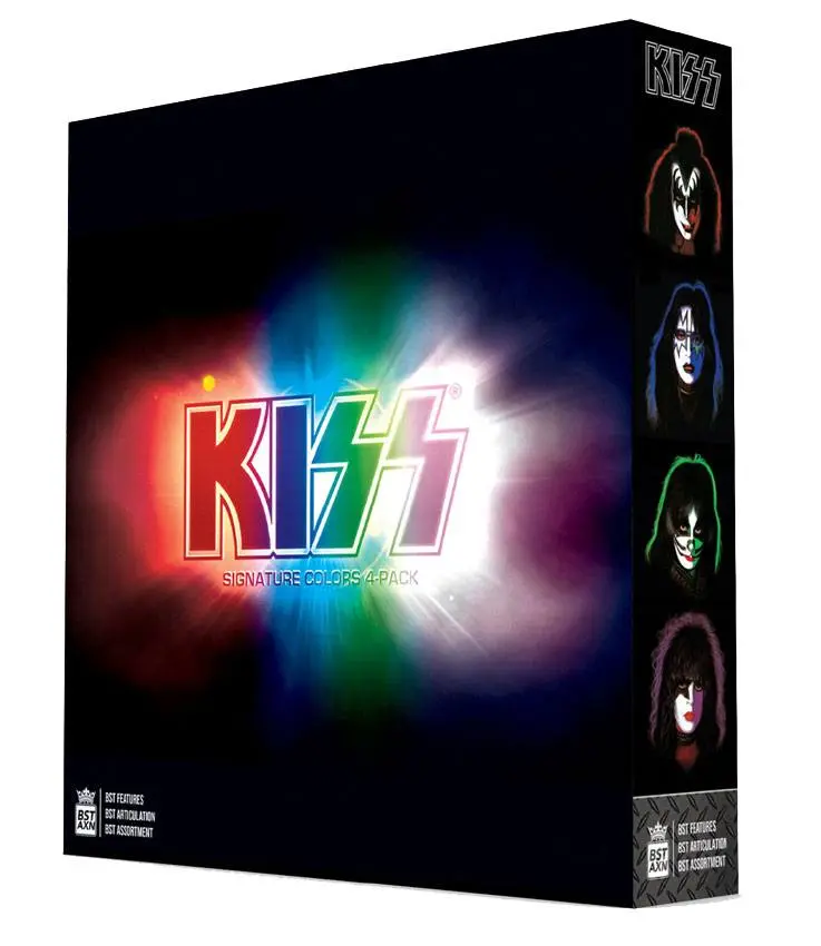 Kiss BST AXN Action Figure 4-Pack Signature Colors Exclusive 13 cm product photo
