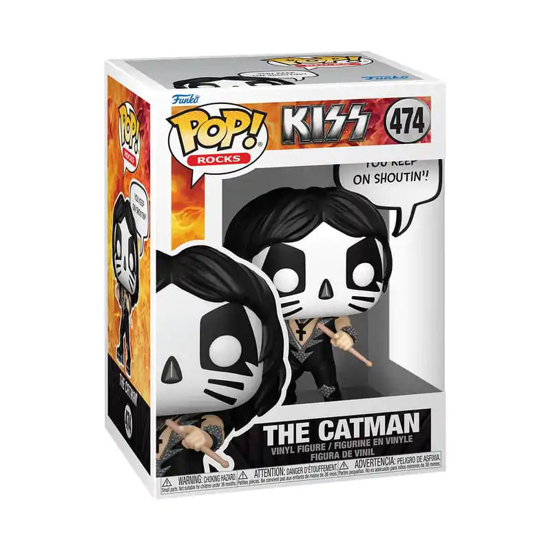 KISS Funko POP! Sayings Vinyl Figure The Catman(R&amp;R All Night) 9 cm product photo