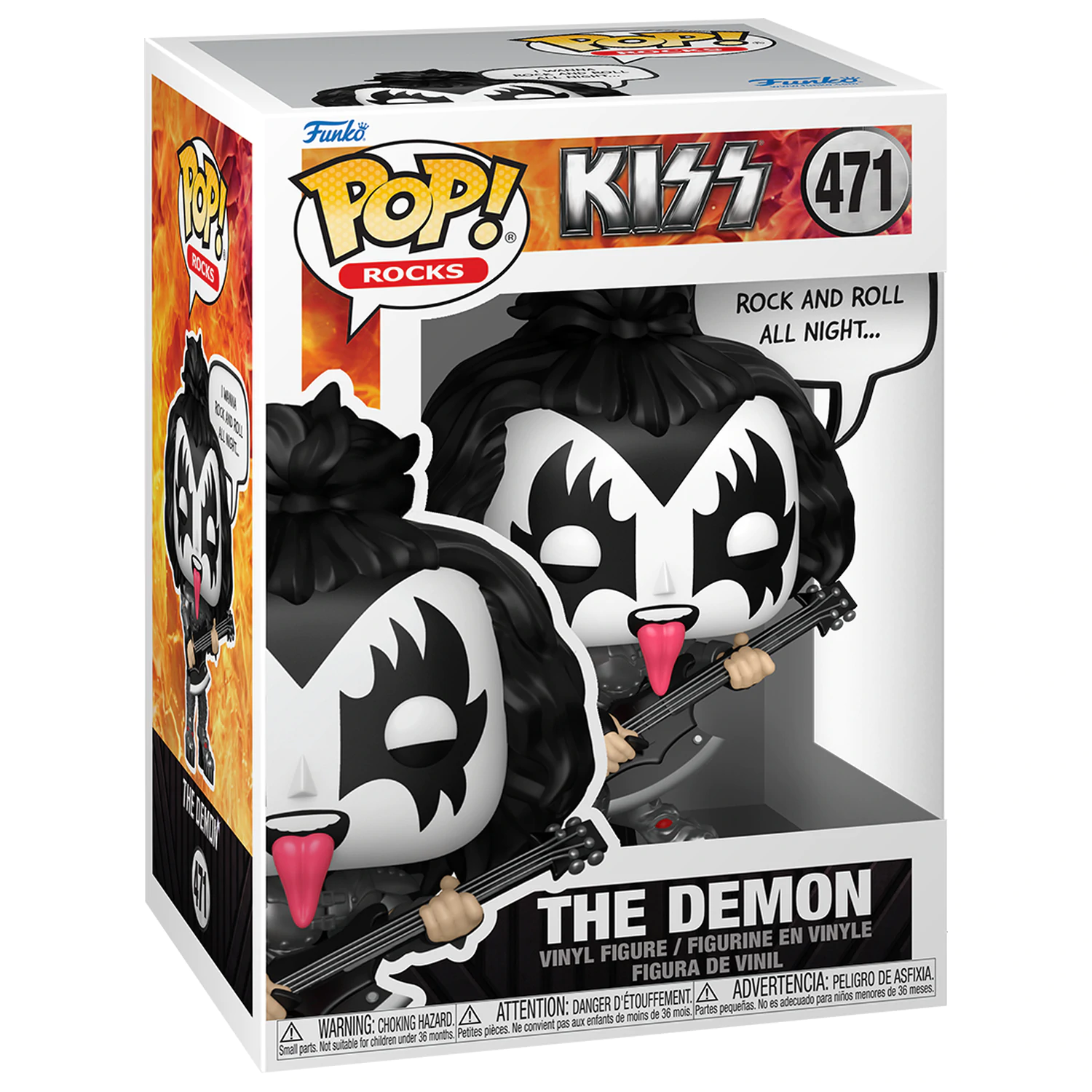KISS Funko POP! Sayings Vinyl Figure The Demon(R&R All Night) 9 cm product photo