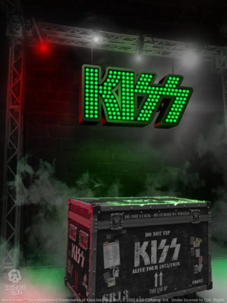 Kiss Rock Ikonz On Tour Road Case Statue + Stage Backdrop Set Alive! Tour termékfotó