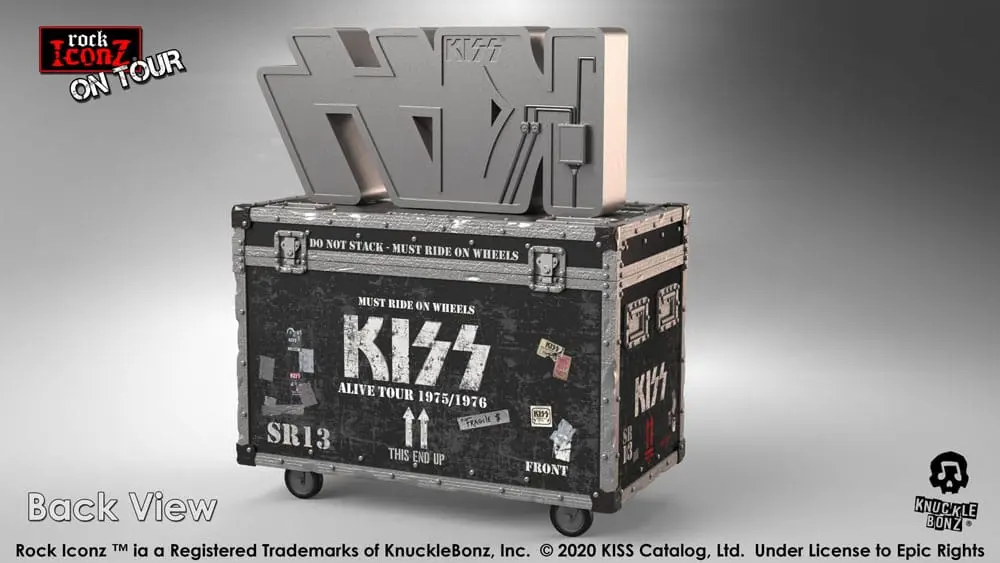 Kiss Rock Ikonz On Tour Road Case Statue + Stage Backdrop Set Alive! Tour termékfotó