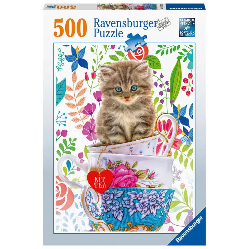 Kitten in a cup puzzle 500pcs product photo
