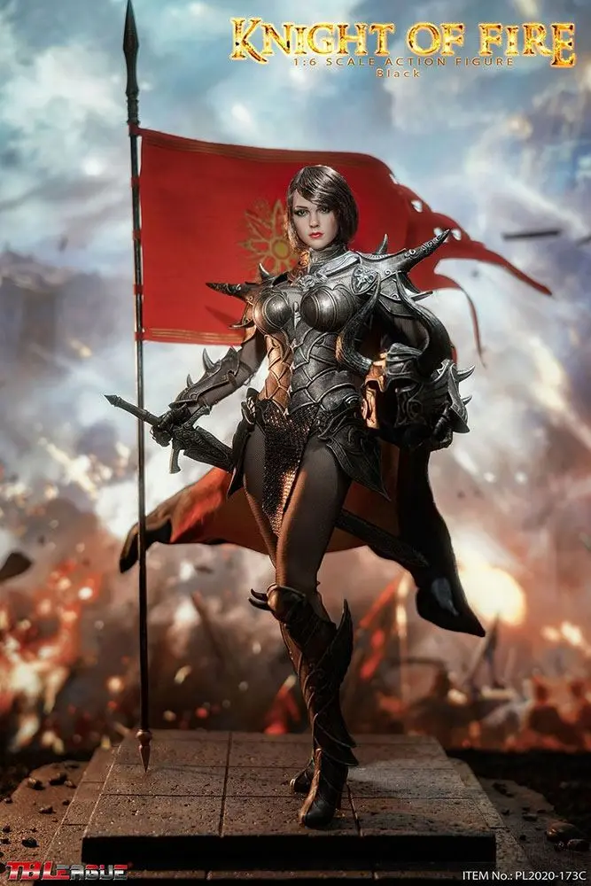 Knight of Fire Action Figure 1/6 Black Edition 30 cm product photo