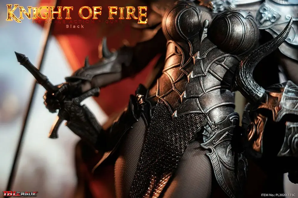 Knight of Fire Action Figure 1/6 Black Edition 30 cm product photo