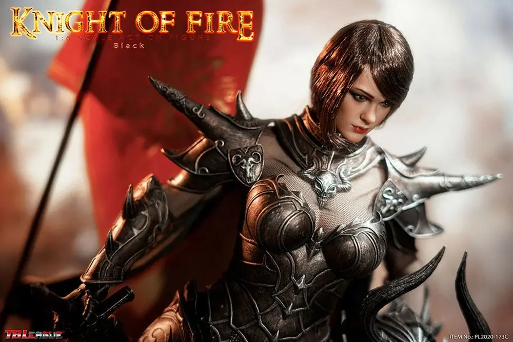 Knight of Fire Action Figure 1/6 Black Edition 30 cm product photo