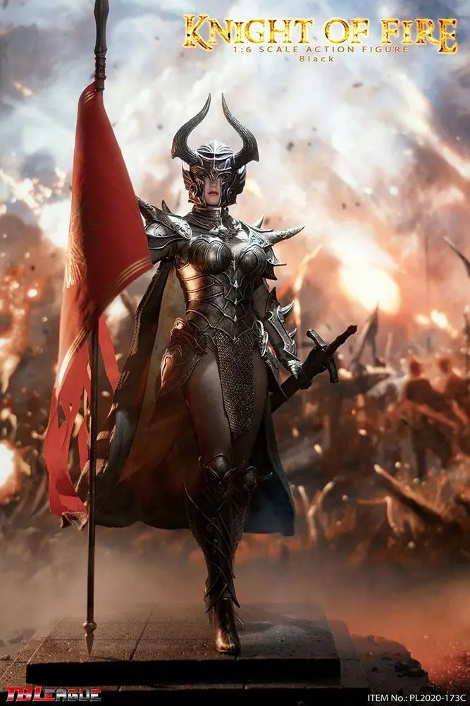 Knight of Fire Action Figure 1/6 Black Edition 30 cm product photo