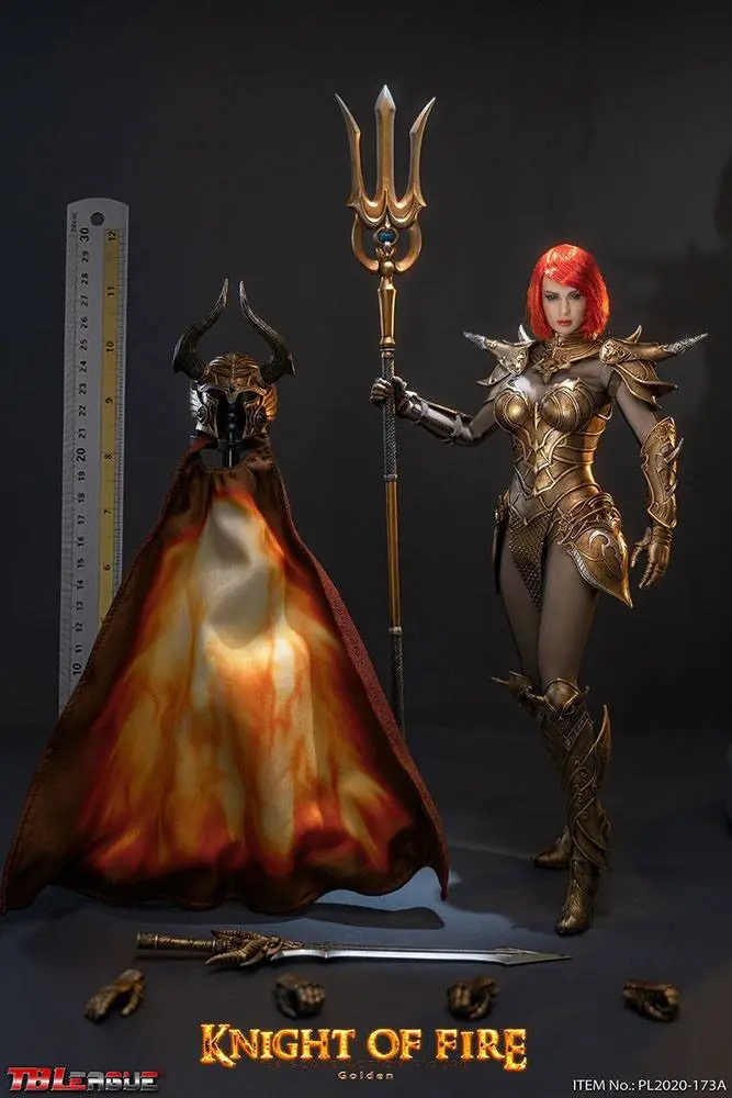 Knight of Fire Action Figure 1/6 Golden Edition 30 cm product photo