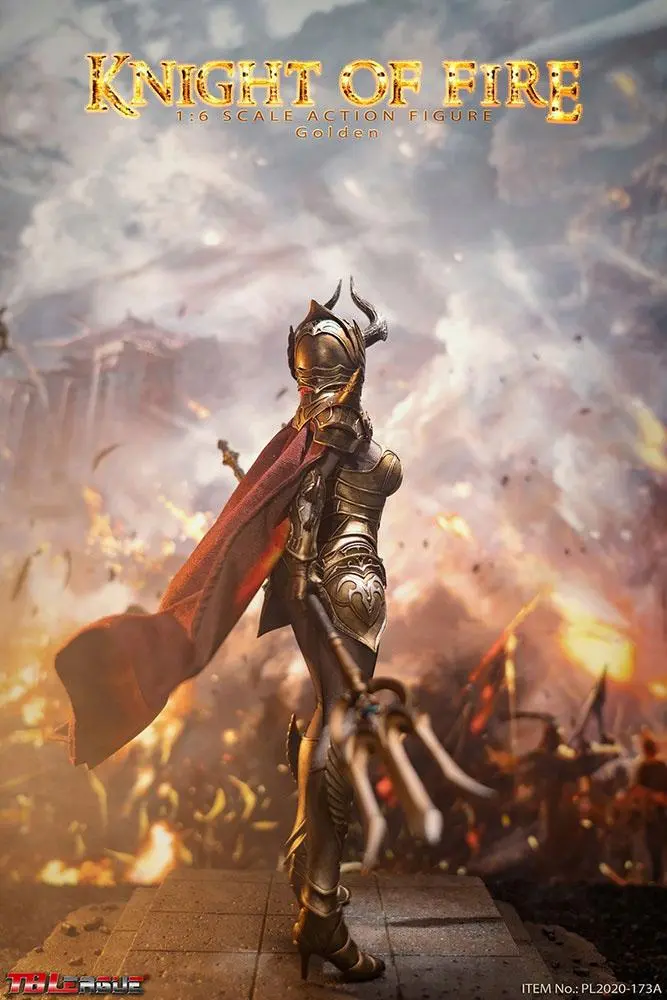 Knight of Fire Action Figure 1/6 Golden Edition 30 cm product photo
