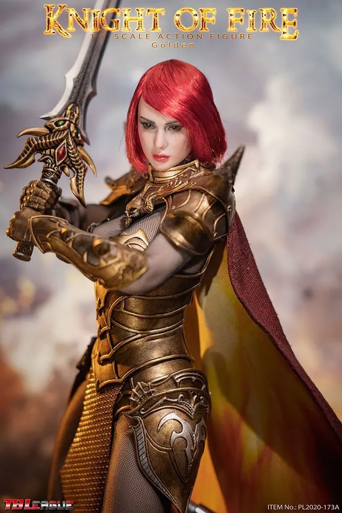 Knight of Fire Action Figure 1/6 Golden Edition 30 cm product photo