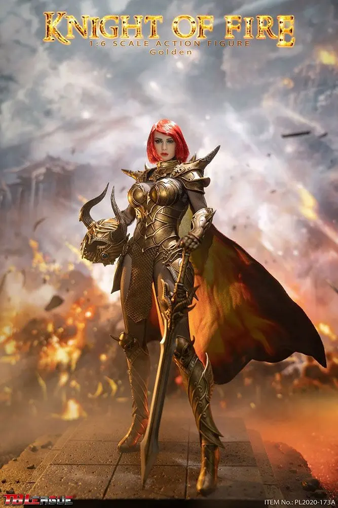 Knight of Fire Action Figure 1/6 Golden Edition 30 cm product photo