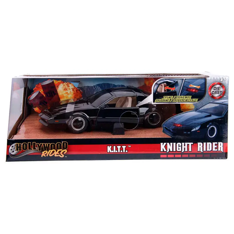 Knight Rider Diecast Model 1/24 1982 Ponitac Trans AM Try Me Kitt termékfotó