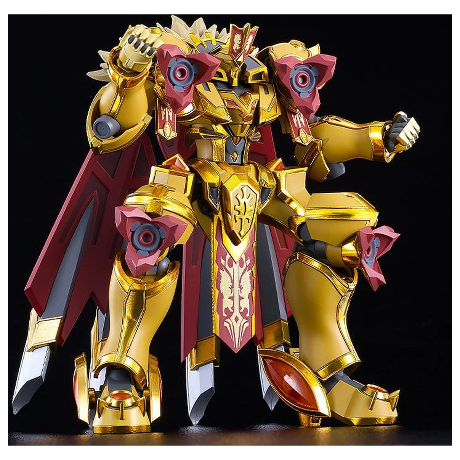 Knight's & Magic Moderoid Plastic Model Kit Goldleo: Royal Metallic Ver. 14 cm product photo