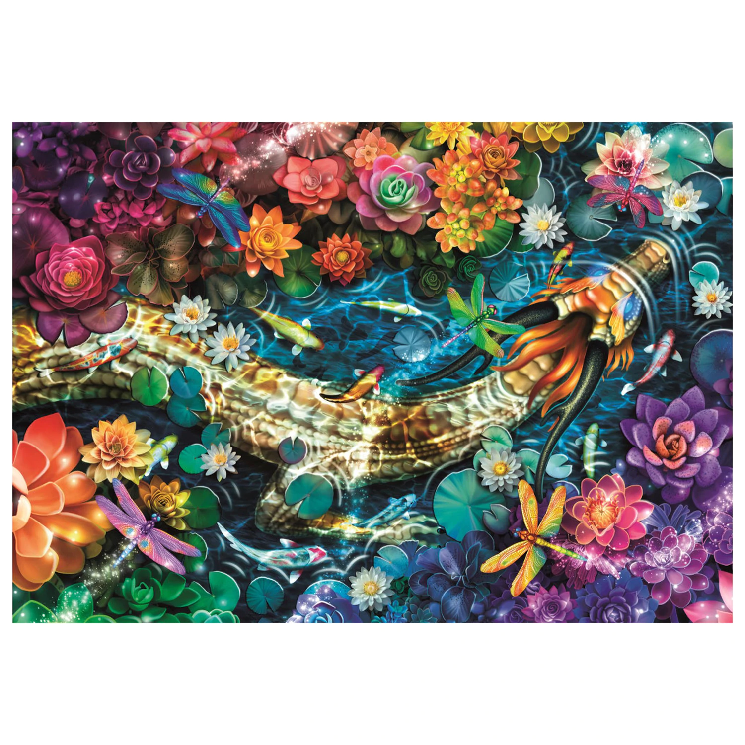 Koi River 1000 Piece Jigsaw Puzzle product photo