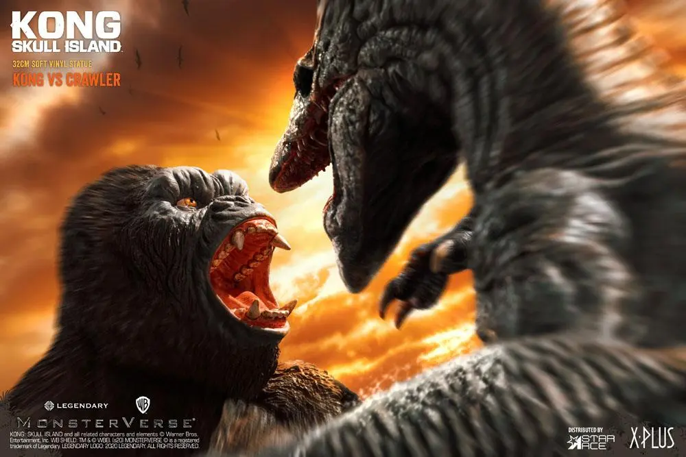 Kong Skull Island Deform Real Series Statues Kong vs Skull Crawler Normal Version 32 cm product photo
