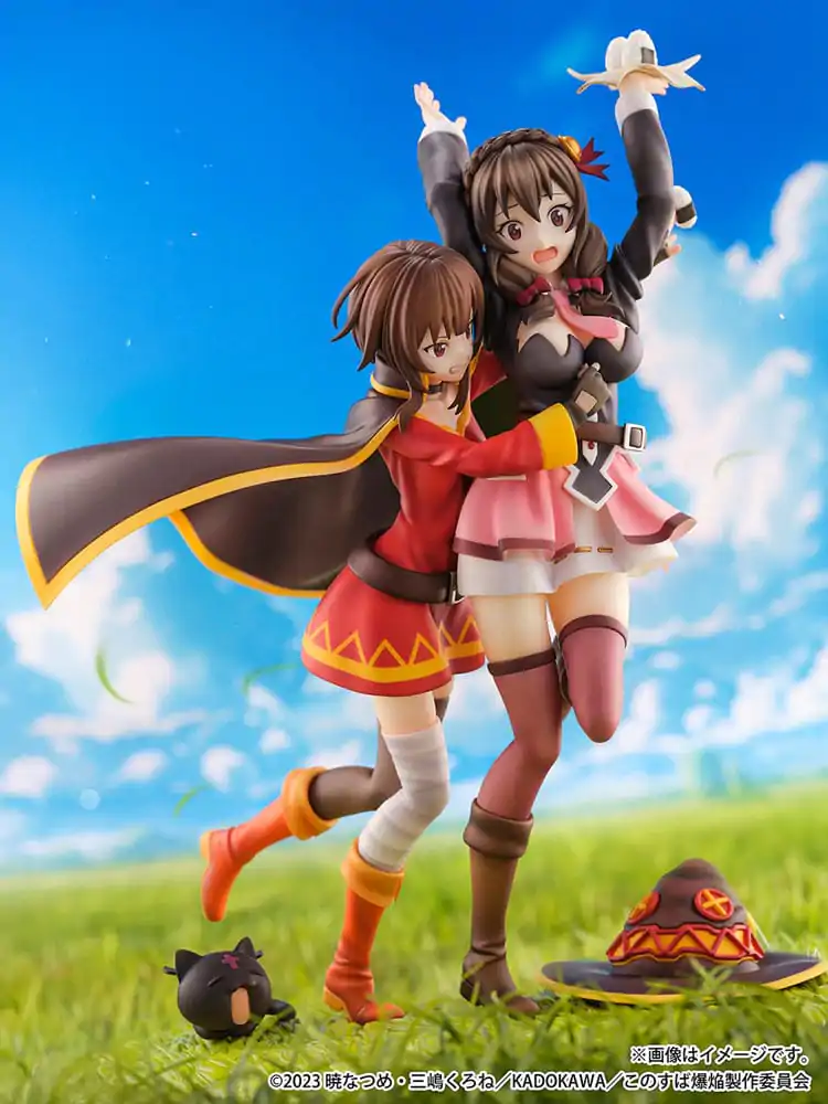 Konosuba: God's Blessing on This Wonderful World! SHIBUYA SCRAMBLE FIGURE PVC Statue 1/6 Megumin & Yunyun Futari wa Otomodachi Ver. 26 cm termékfotó