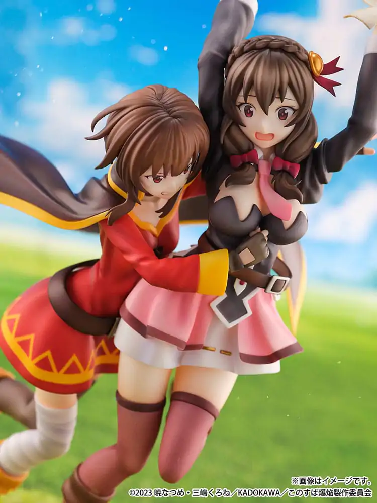 Konosuba: God's Blessing on This Wonderful World! SHIBUYA SCRAMBLE FIGURE PVC Statue 1/6 Megumin & Yunyun Futari wa Otomodachi Ver. 26 cm termékfotó