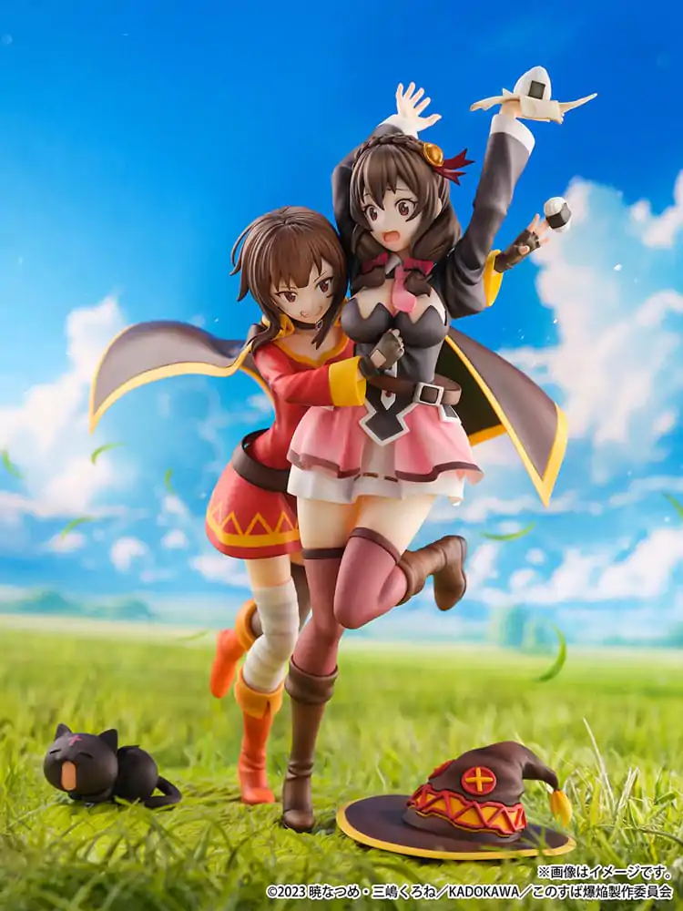 Konosuba: God's Blessing on This Wonderful World! SHIBUYA SCRAMBLE FIGURE PVC Statue 1/6 Megumin & Yunyun Futari wa Otomodachi Ver. 26 cm termékfotó