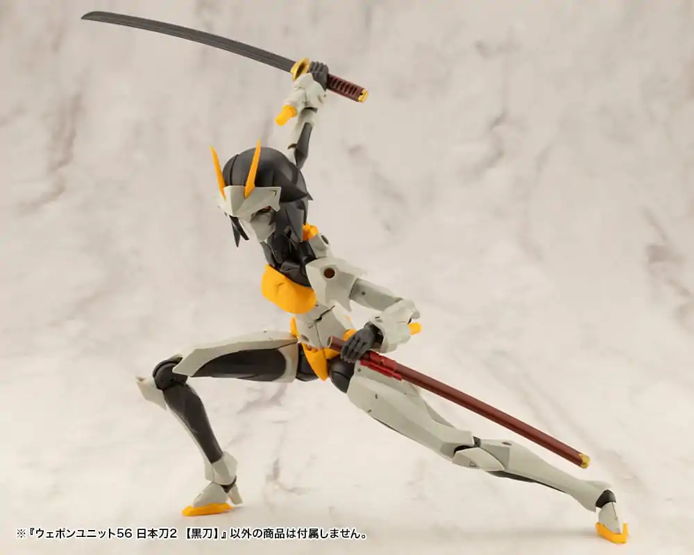 Kotobukiya M.S.G. Model Kit Accessory Set Heavy Weapon Unit 56 Japanese Sword 2 Black Sword product photo
