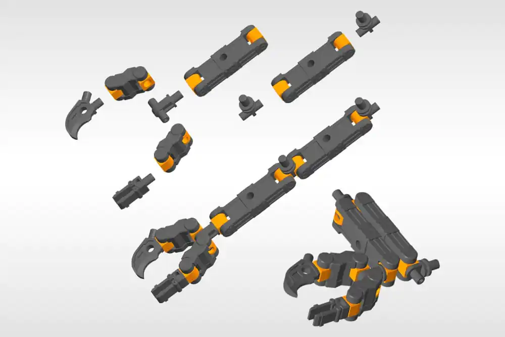 Kotobukiya M.S.G. Model Kit Accessory Set Mecha Supply 02 Flexible Arms Type-B product photo