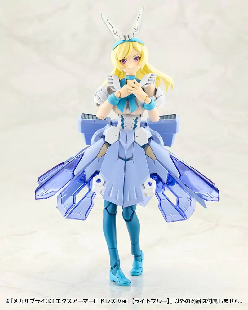 Kotobukiya M.S.G. Model Kit Accessory Set Mecha Supply 33 Armor Type E Dress Ver. Light Blue product photo