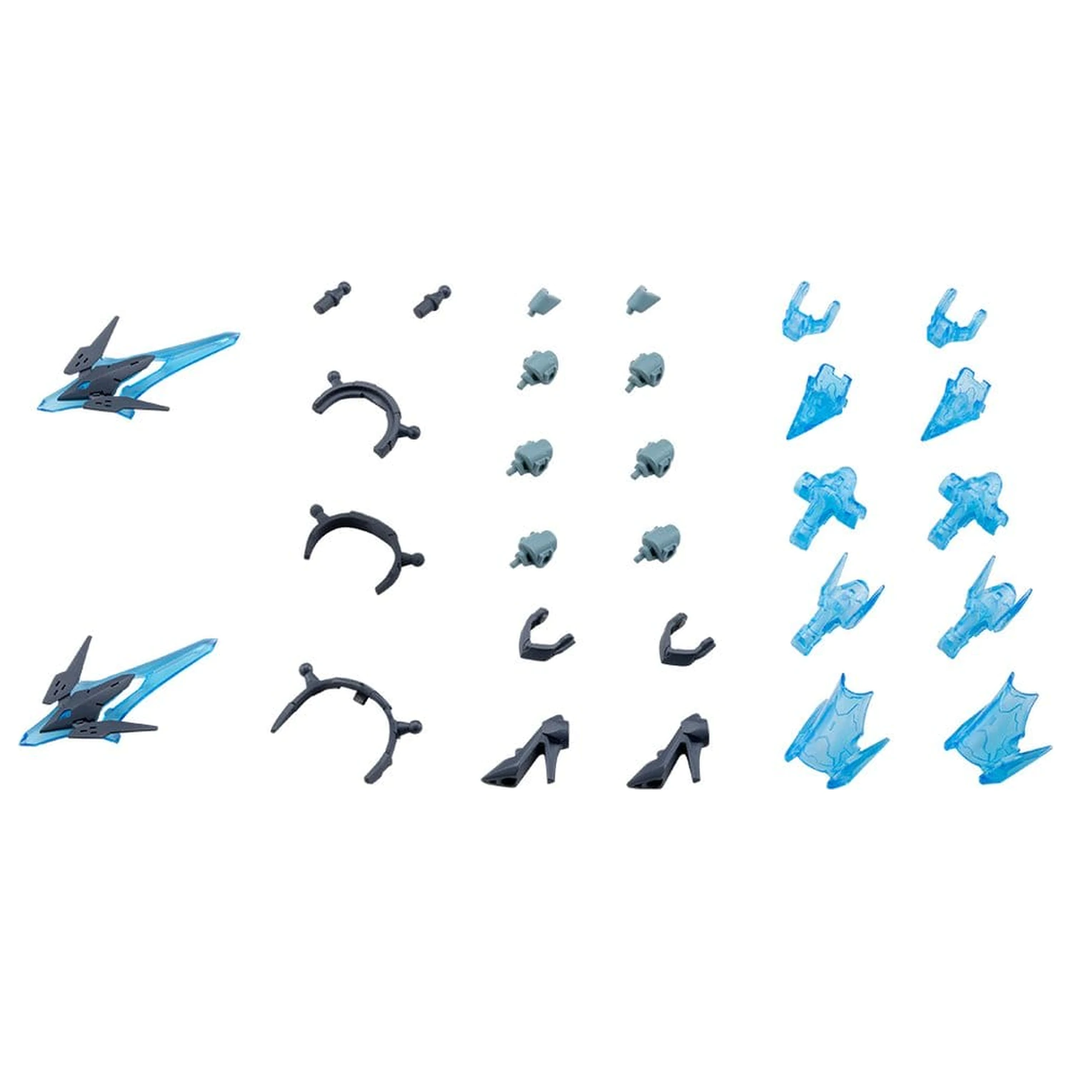 Kotobukiya M.S.G. Model Kit Accessory Set Mecha Supply 34 Holonic Headdress & Holonic High Heels Grey Ver. product photo