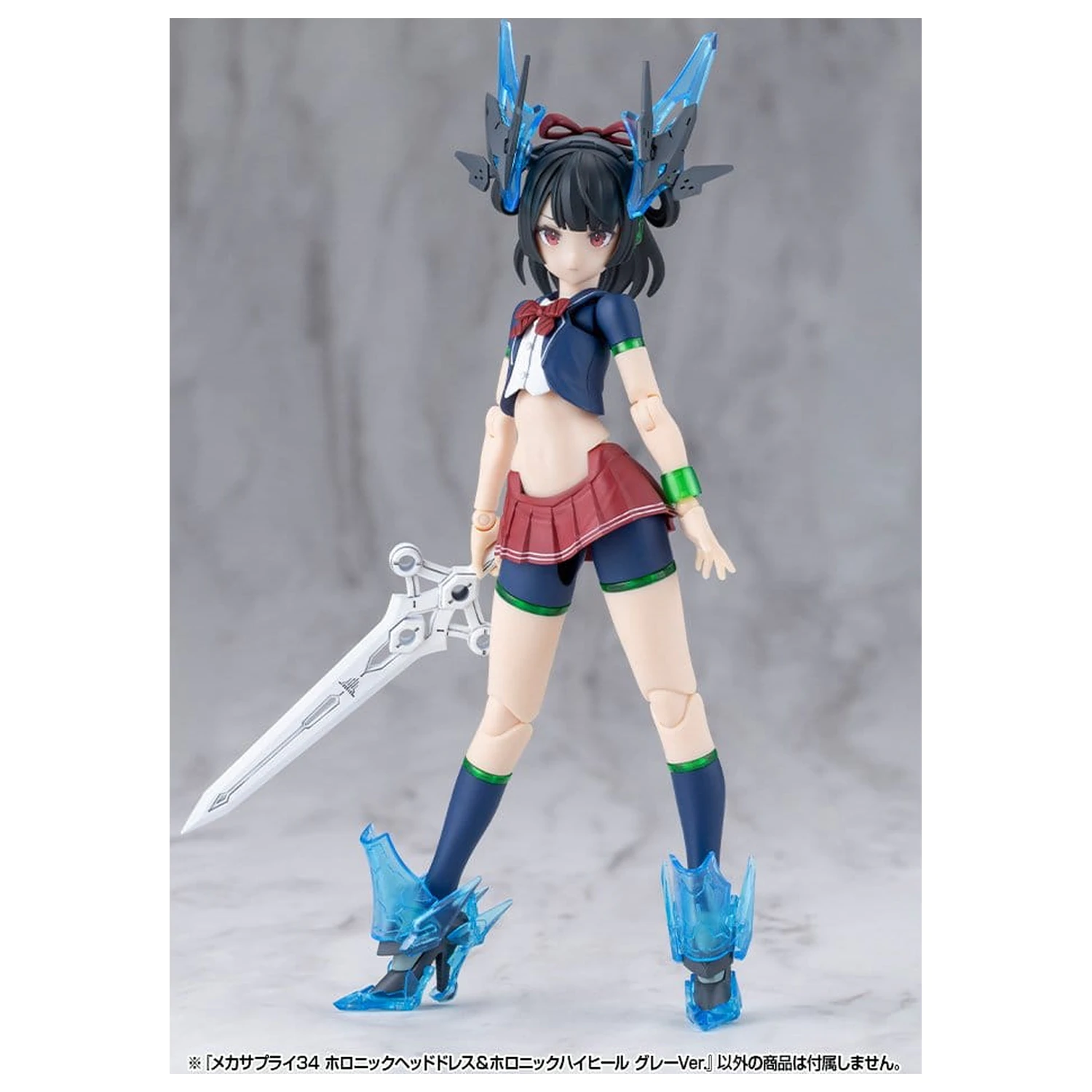 Kotobukiya M.S.G. Model Kit Accessory Set Mecha Supply 34 Holonic Headdress & Holonic High Heels Grey Ver. product photo