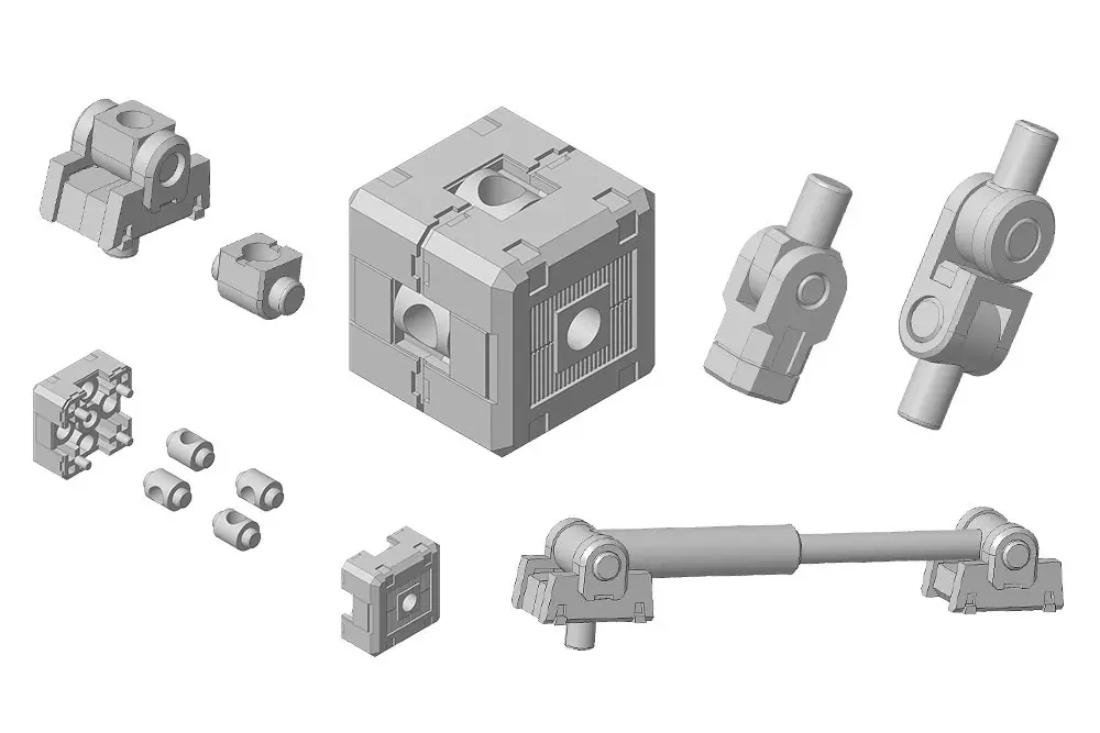 Kotobukiya M.S.G. Model Kit Accesoory Set Mecha Supply05 Joint Set Type A 7 cm product photo