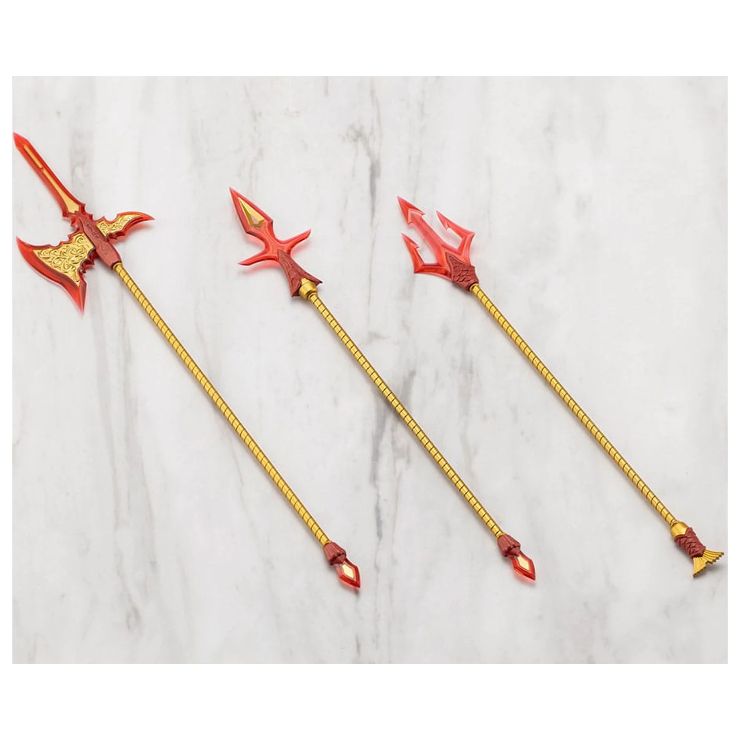 Kotobukiya M.S.G. Model Kit Accessory Set Virtuous Style 11 Pole Weapon Set Flamerite Ver. product photo