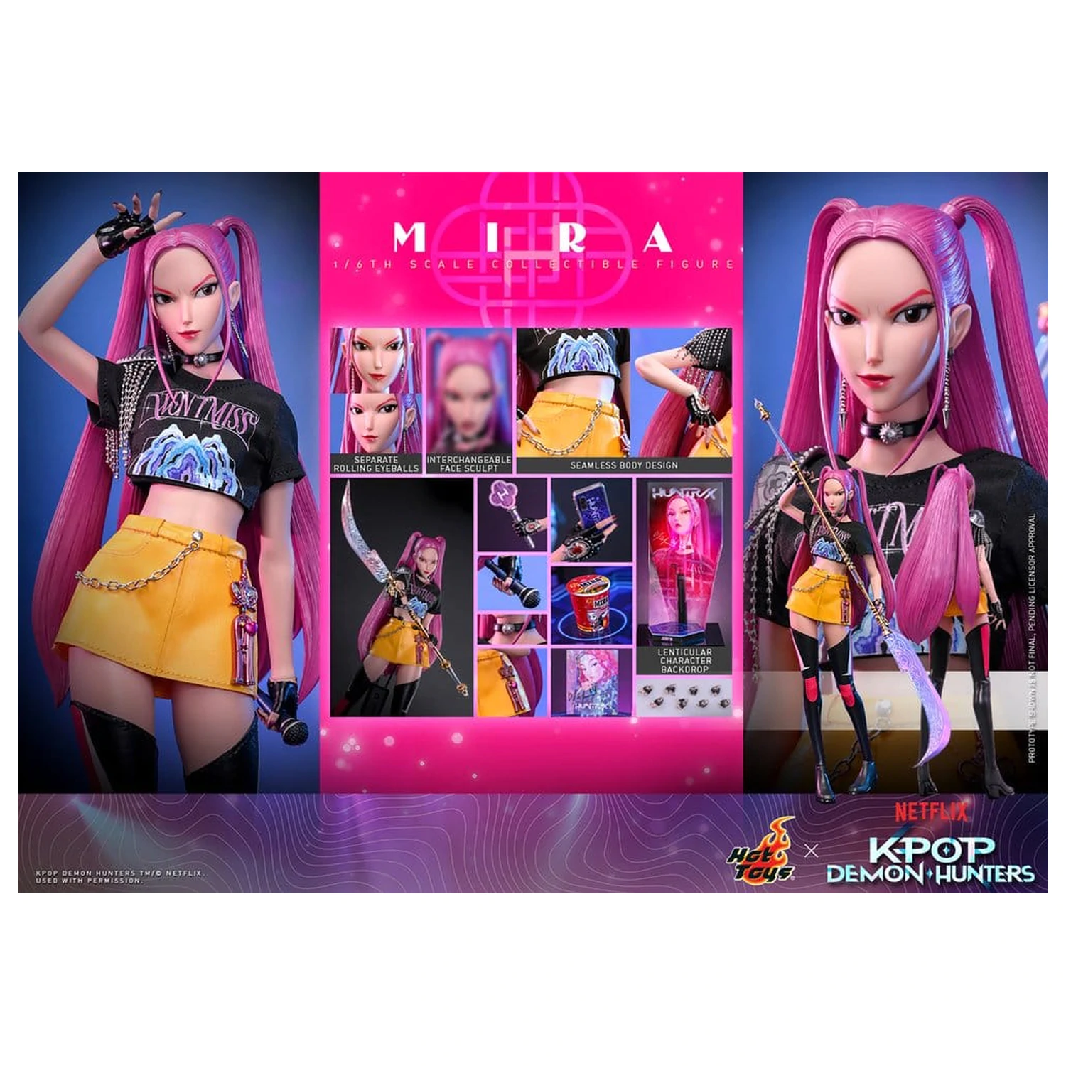 KPop Demon Hunters Action Figure 1/6 Mira 28 cm product photo