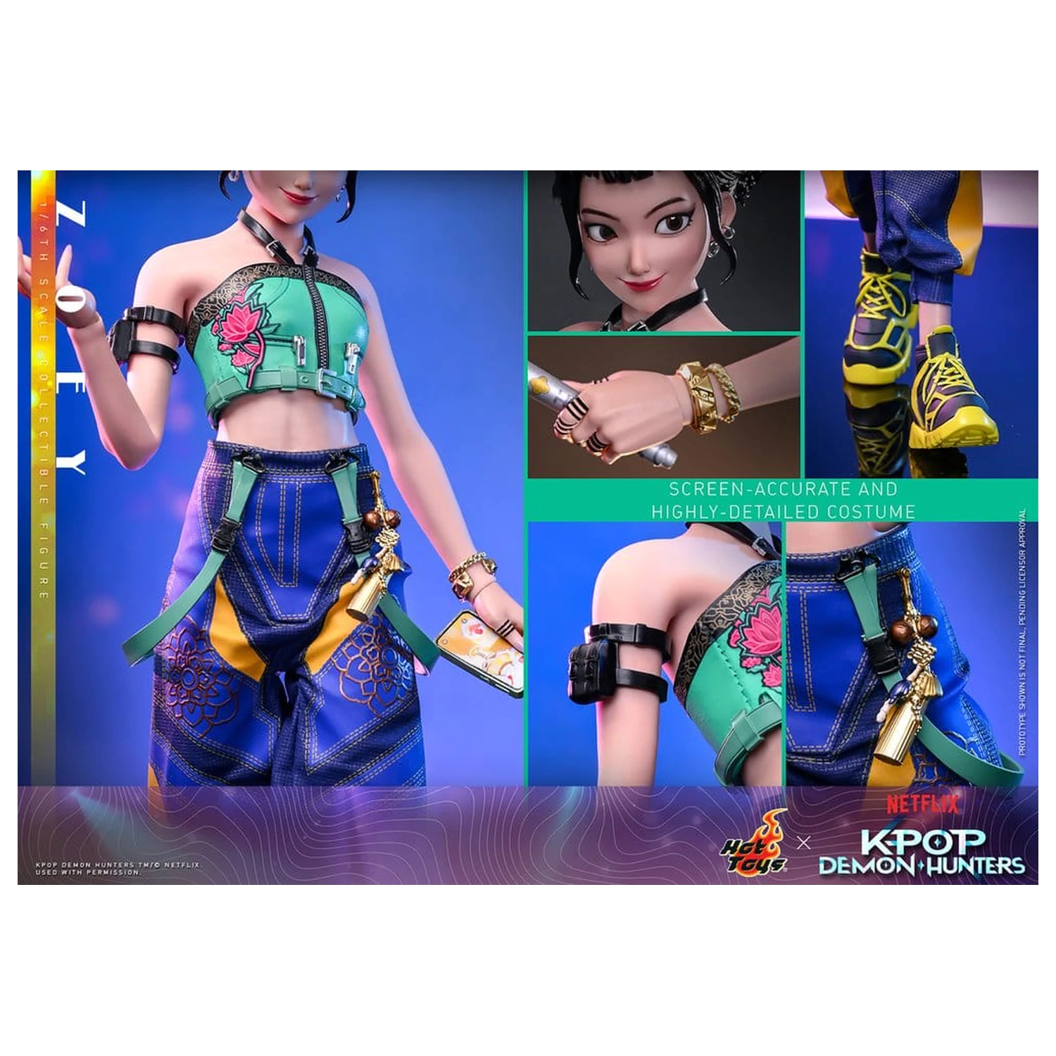 KPop Demon Hunters Action Figure 1/6 Zoey 27 cm product photo