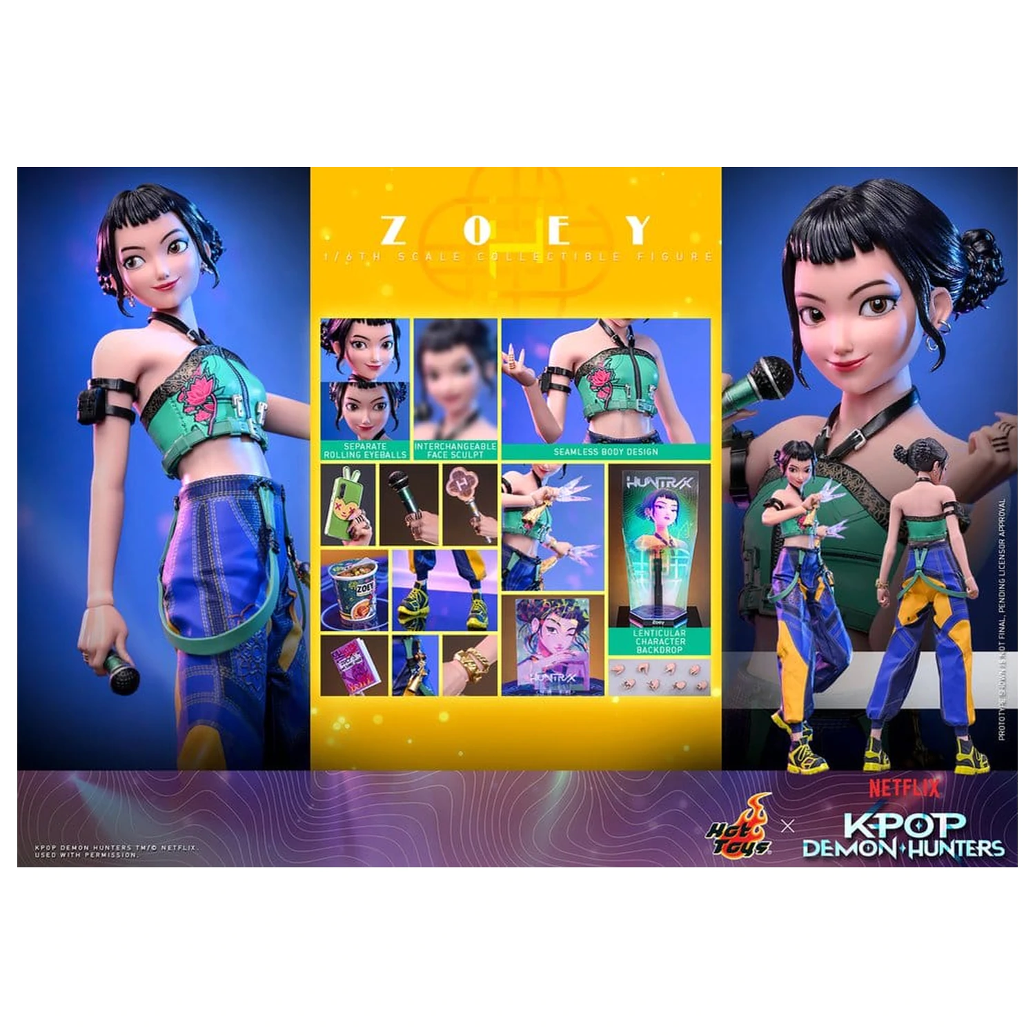 KPop Demon Hunters Action Figure 1/6 Zoey 27 cm product photo