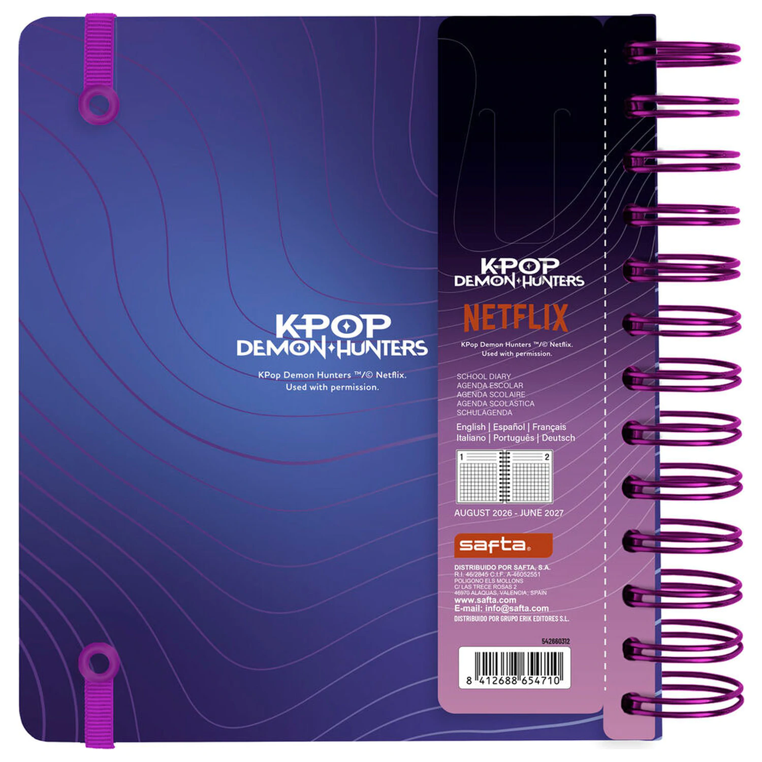 KPop Demon Hunters 2026/2027 School Calendar product photo