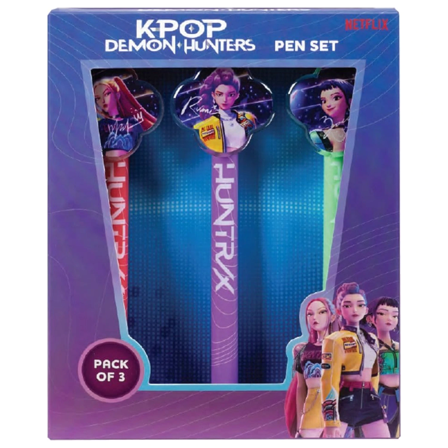 KPop Demon Hunters 3-Pack Pens  product photo