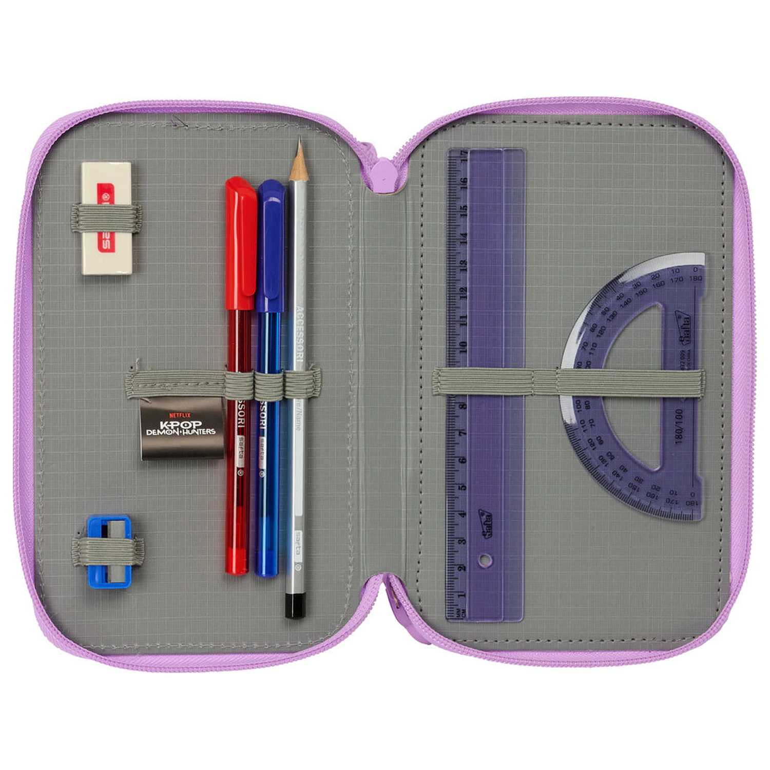 Demon Hunters Kpop Artist triple pencil case 37pcs product photo