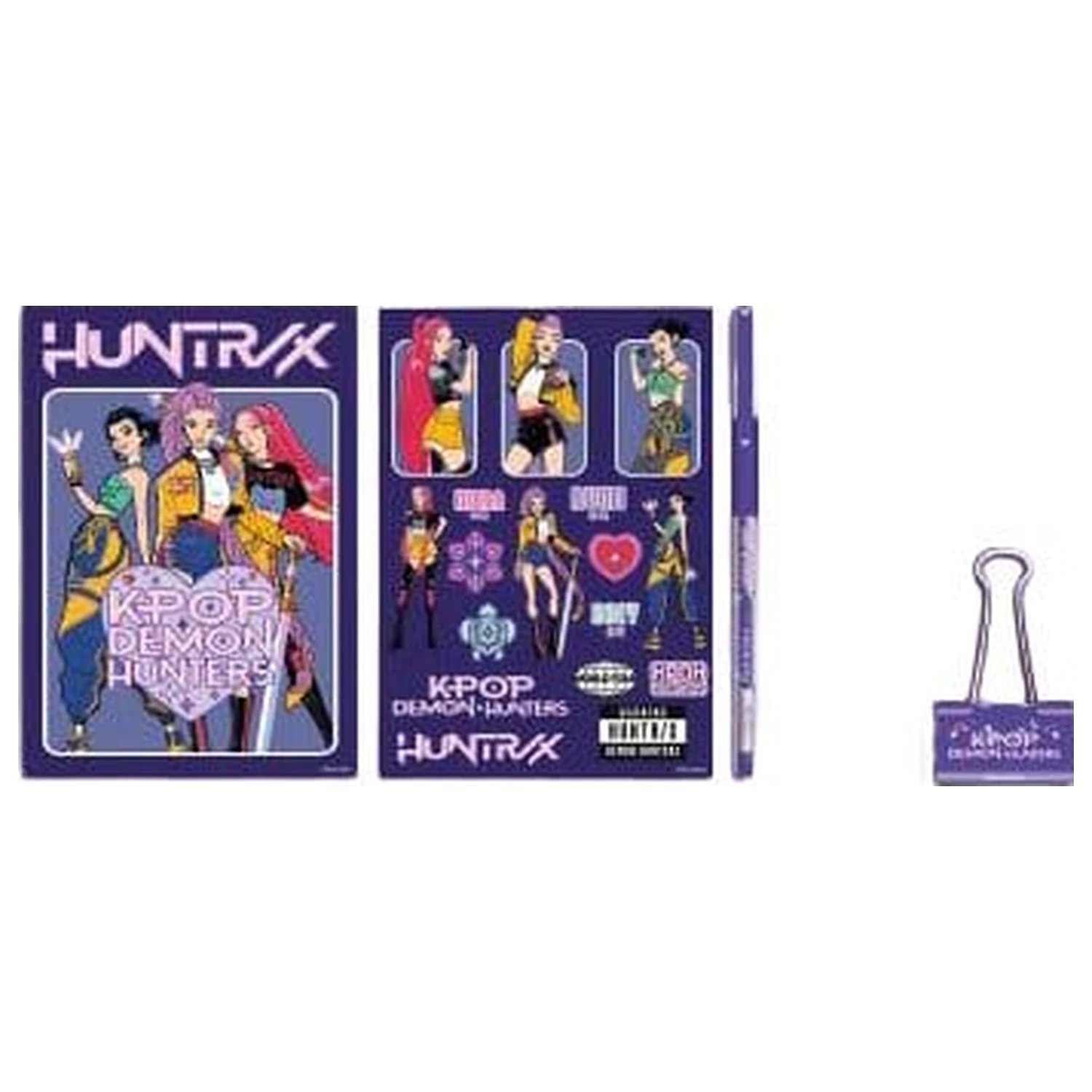 KPop Demon Hunters Transparent Pencil Case Set Hunter/X product photo