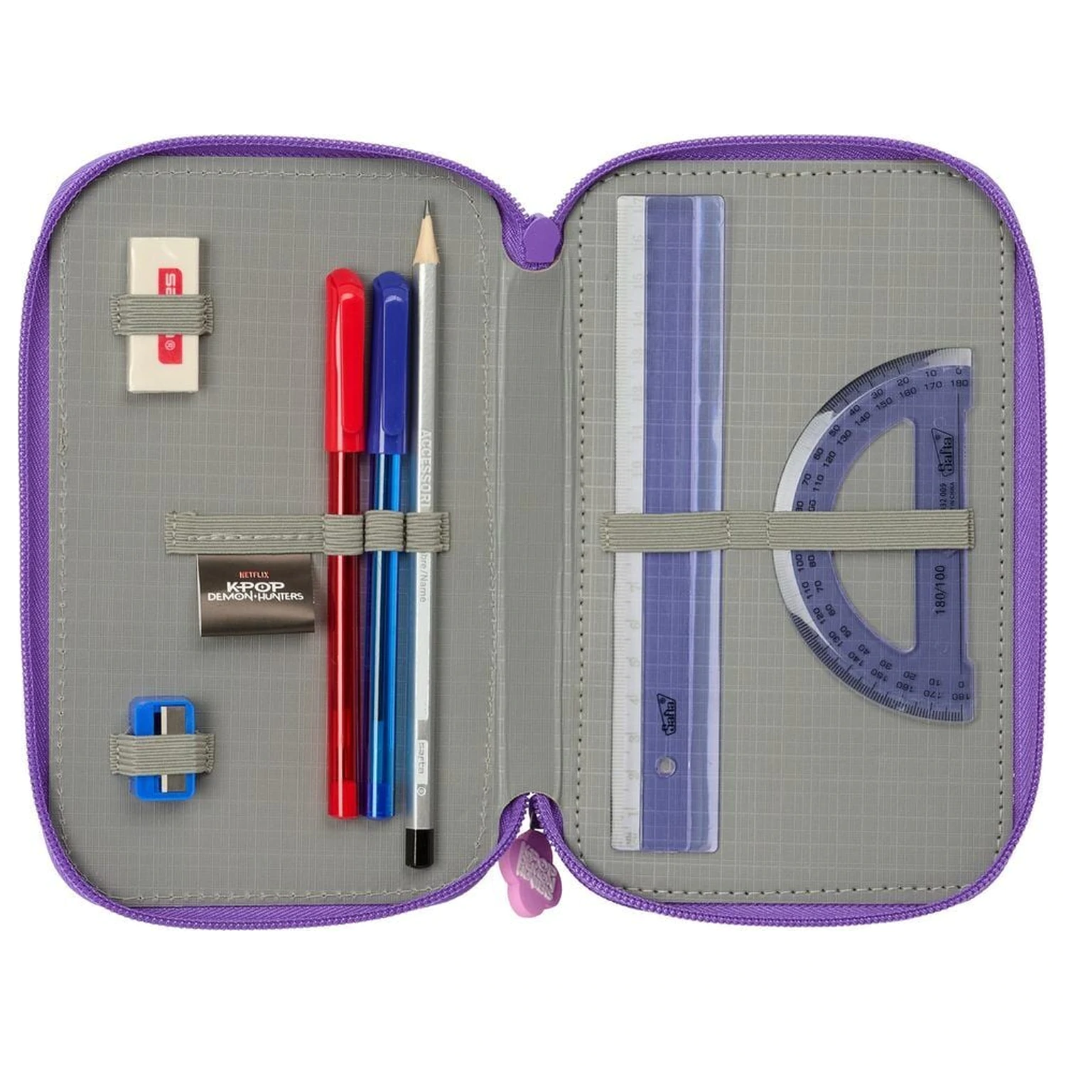 Kpop Demon Hunters Battle triple pencil case 37pcs product photo