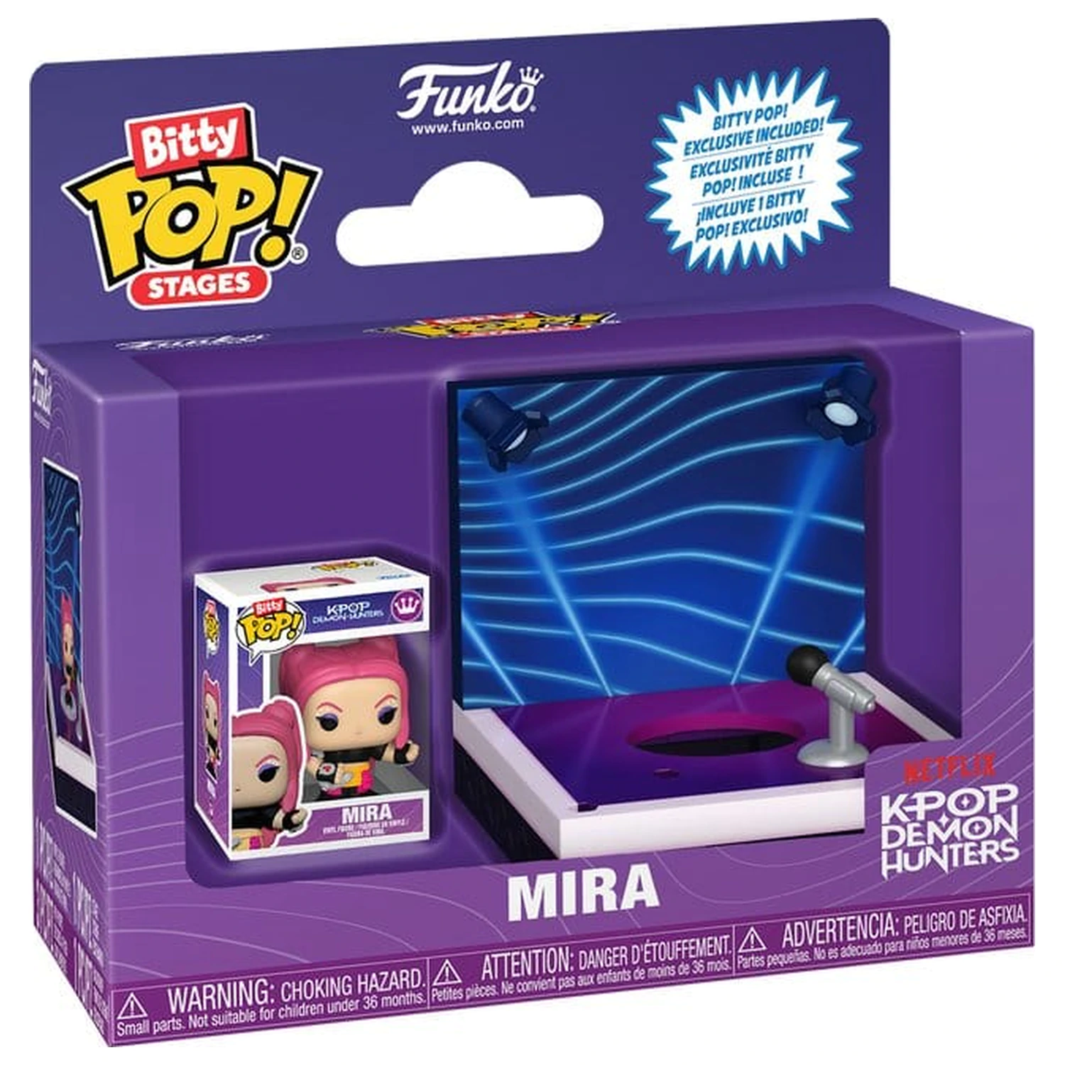 KPop Demon Hunters Bitty Funko POP! Stages Vinyl Figure Mira 2,5 cm product photo