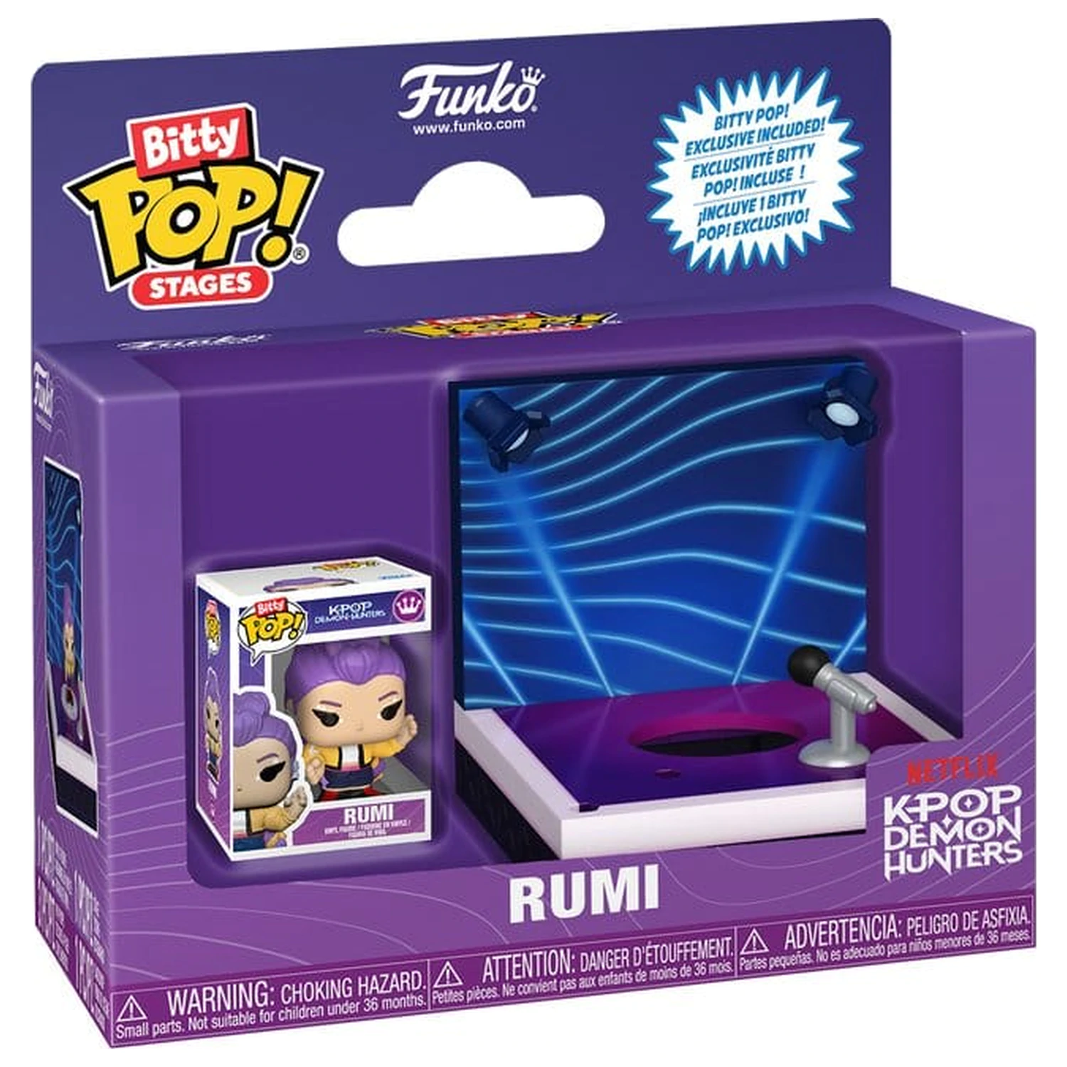 KPop Demon Hunters Bitty Funko POP! Stages Vinyl Figure Rumi 2,5 cm product photo